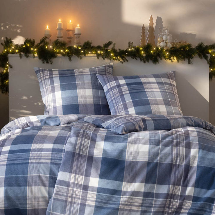 Estella Bettwäsche „Ambros“ | Navy – Kuschelflanell