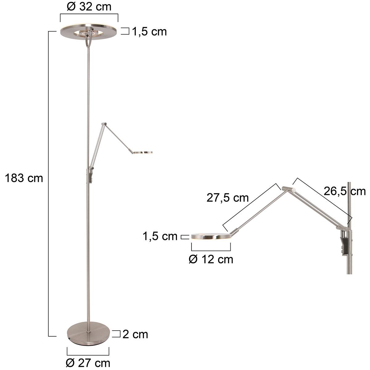 Steinhauer LED-Deckenfluter „Soleil“ – stilvoll, leistungsstark & dimmbar