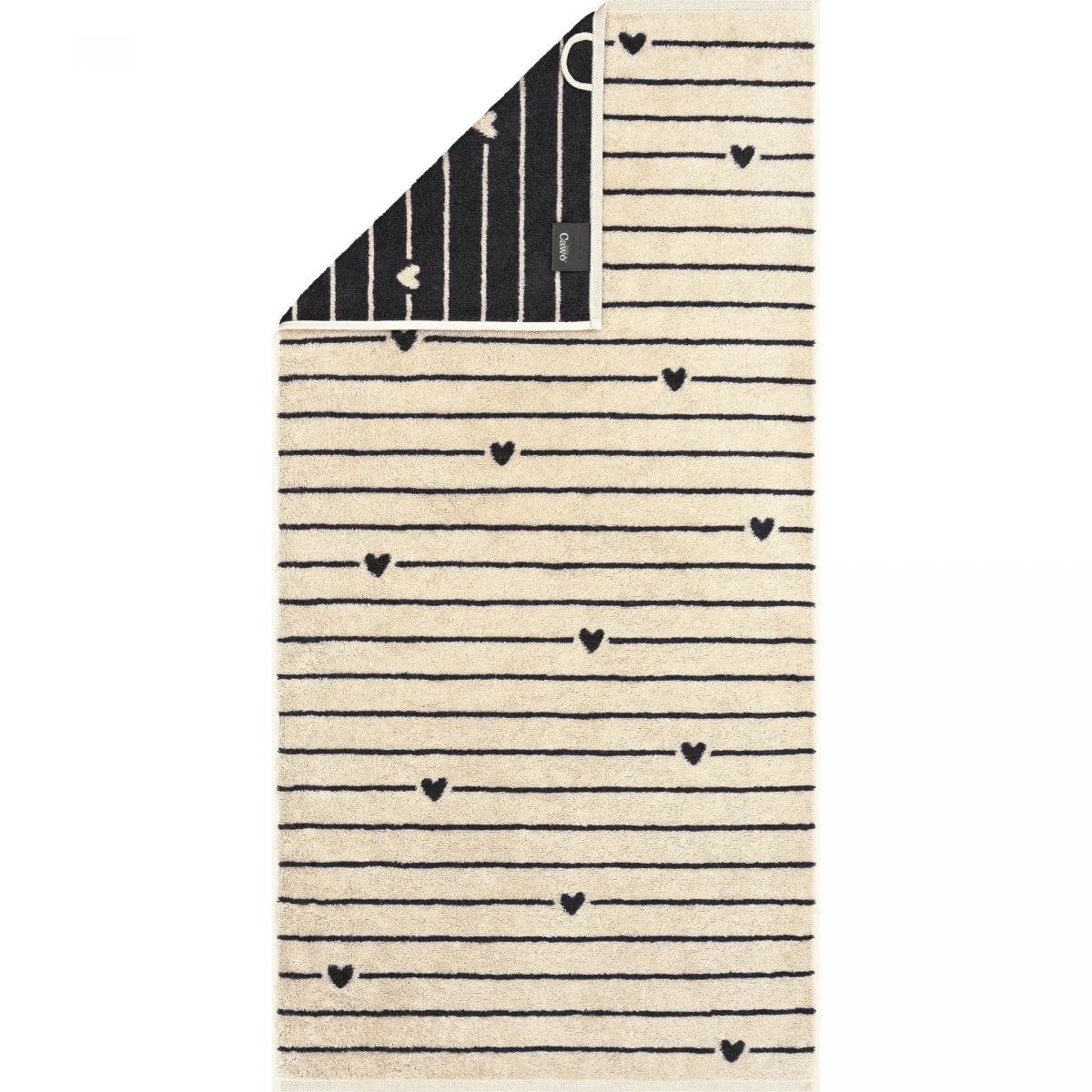 Cawö Serie „Heart Beats Lines & Hearts“ - basalt