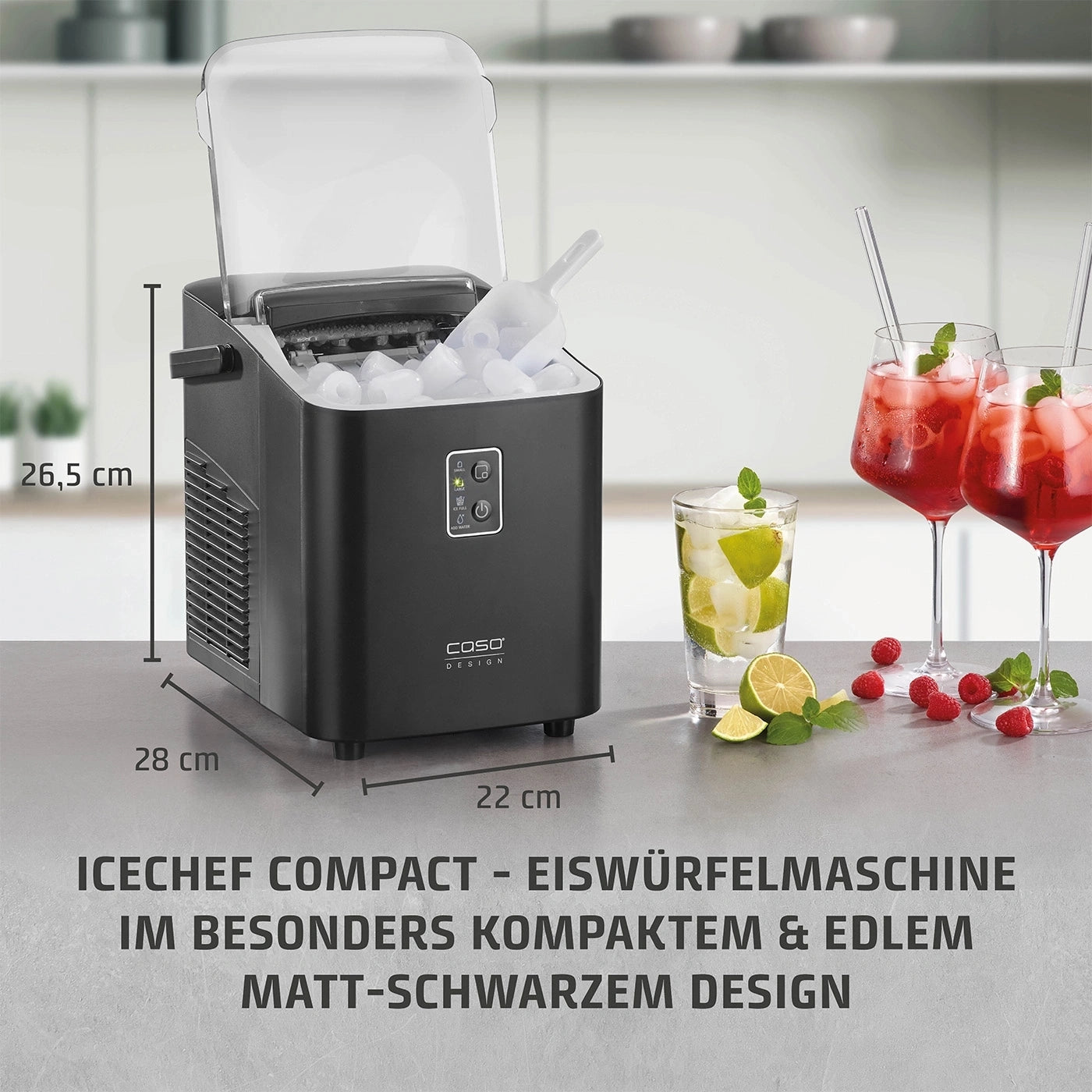 CASO IceChef Compact Eiswürfelmaschine 1L
