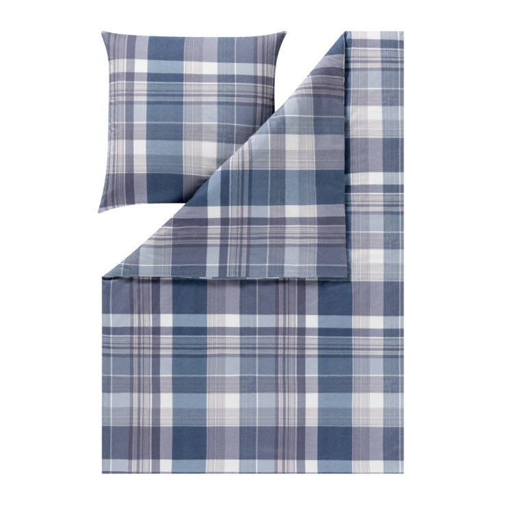 Estella Bettwäsche „Ambros“ | Navy – Kuschelflanell