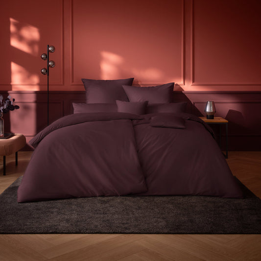 Estella Bettwäsche „Valetta“ | Vino – Mako-Satin