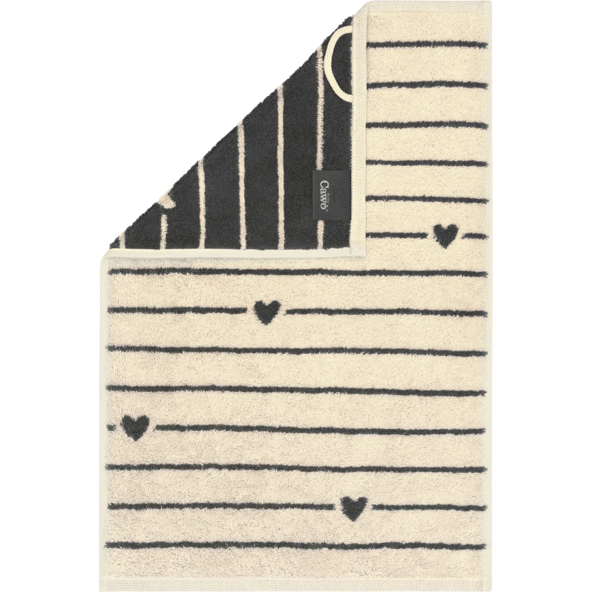 Cawö Serie „Heart Beats Lines & Hearts“ - basalt