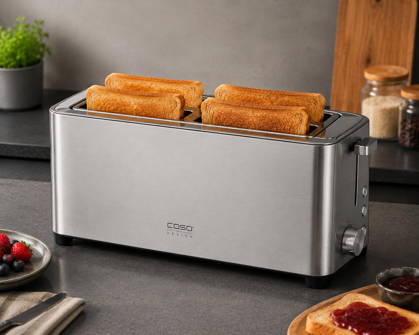 CASO Selection T4 Toaster für 4 Scheiben