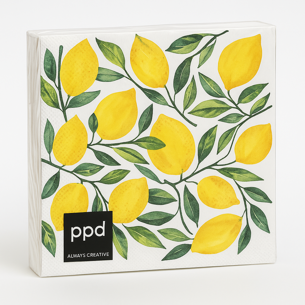 Servietten Lemon Design