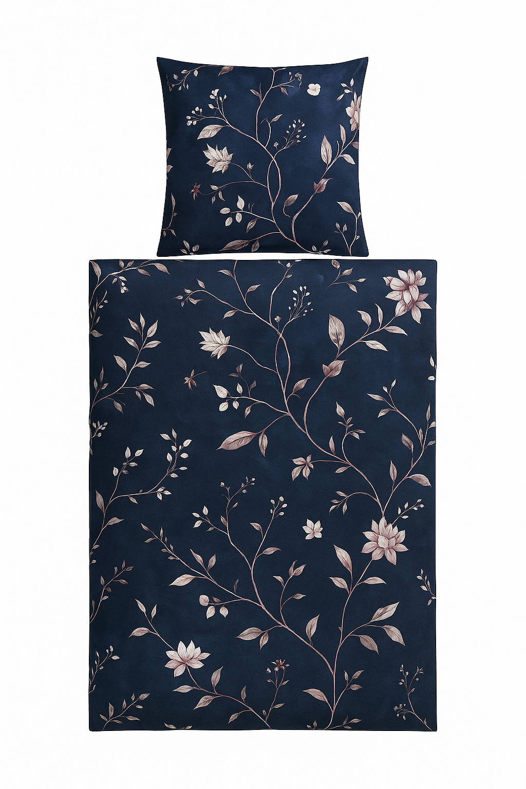 Estella Bettwäsche „Linda 21 – Farbe 606/Indigo“ – Nachtblau trifft Blütentraum