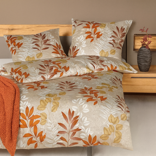 Janine Bettwäsche „Milano“ – Mako-Satin mit floralem Design