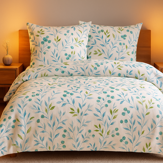 Janine Bettwäsche „Moments“ – Mako-Satin mit floralem Design