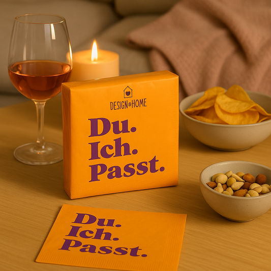 Cocktail-Servietten „Du. Ich. Passt.“