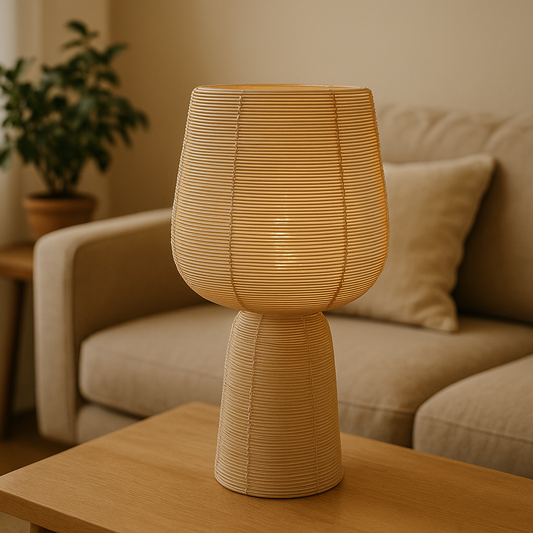 Tafel­lampe Aboso – Creme