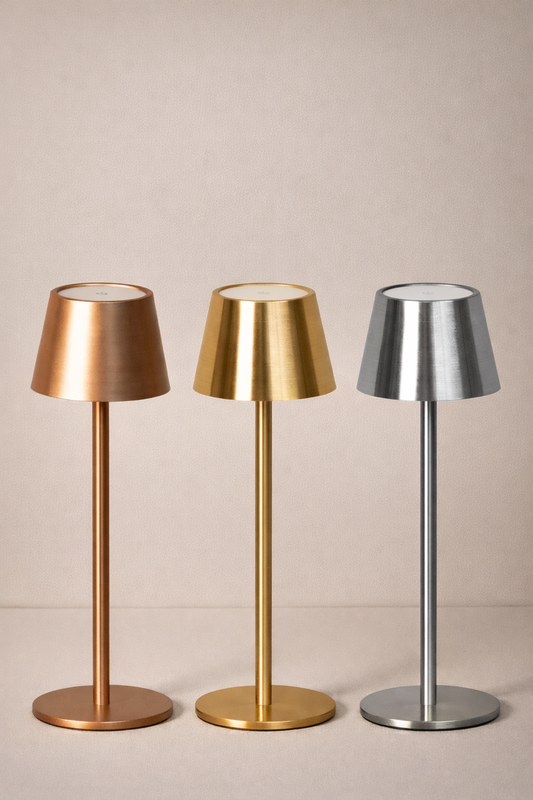 Tischleuchte F&H Metallfarben