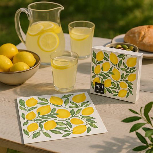 Servietten Lemon Design