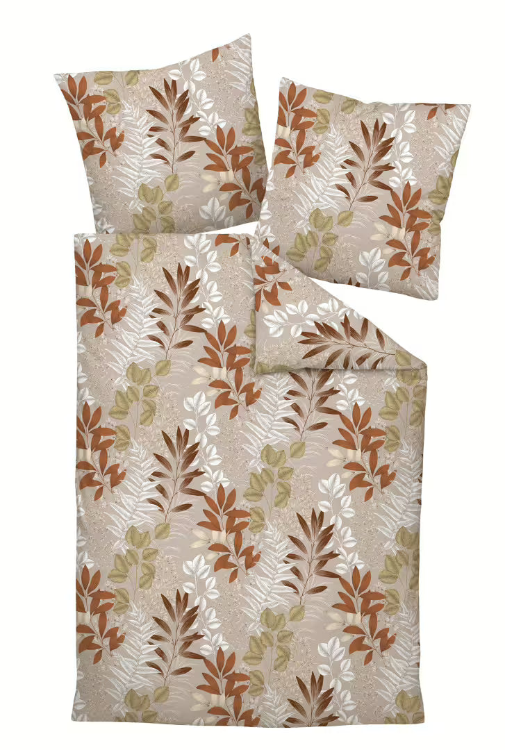 Janine Bettwäsche „Milano“ – Mako-Satin mit floralem Design