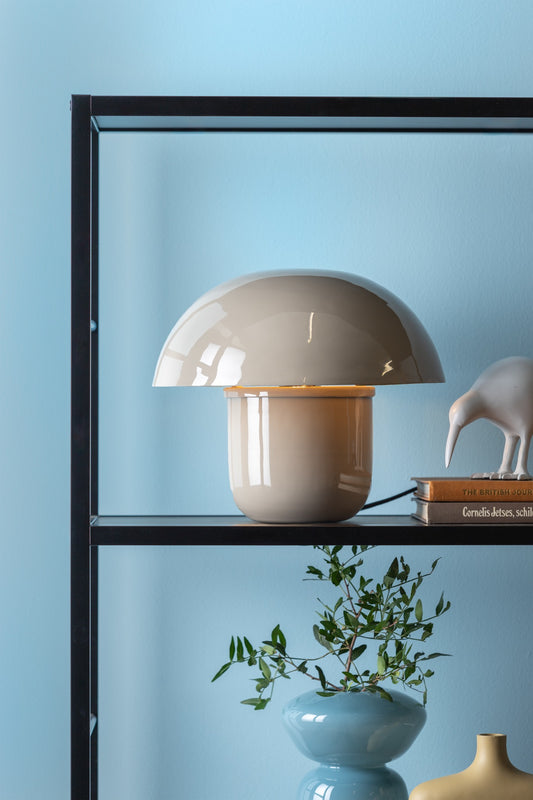 Tischlampe Leitmotiv „Mushroom Beige“