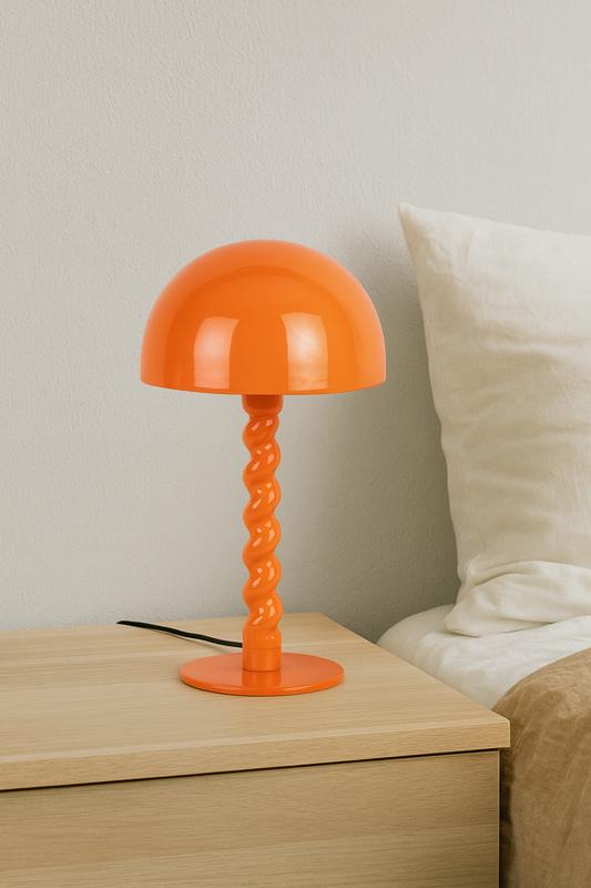 Design Tischlampe Leitmotiv orange