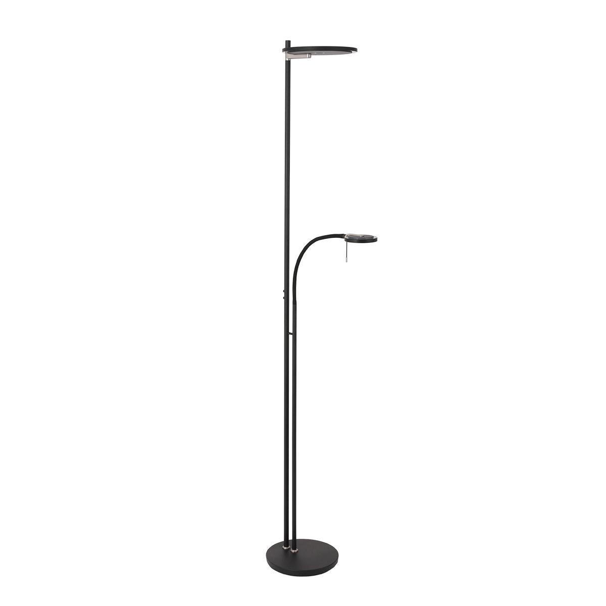 Steinhauer LED-Deckenfluter „Turound“ mit Leseleuchte – modern, flexibel & dimmbar