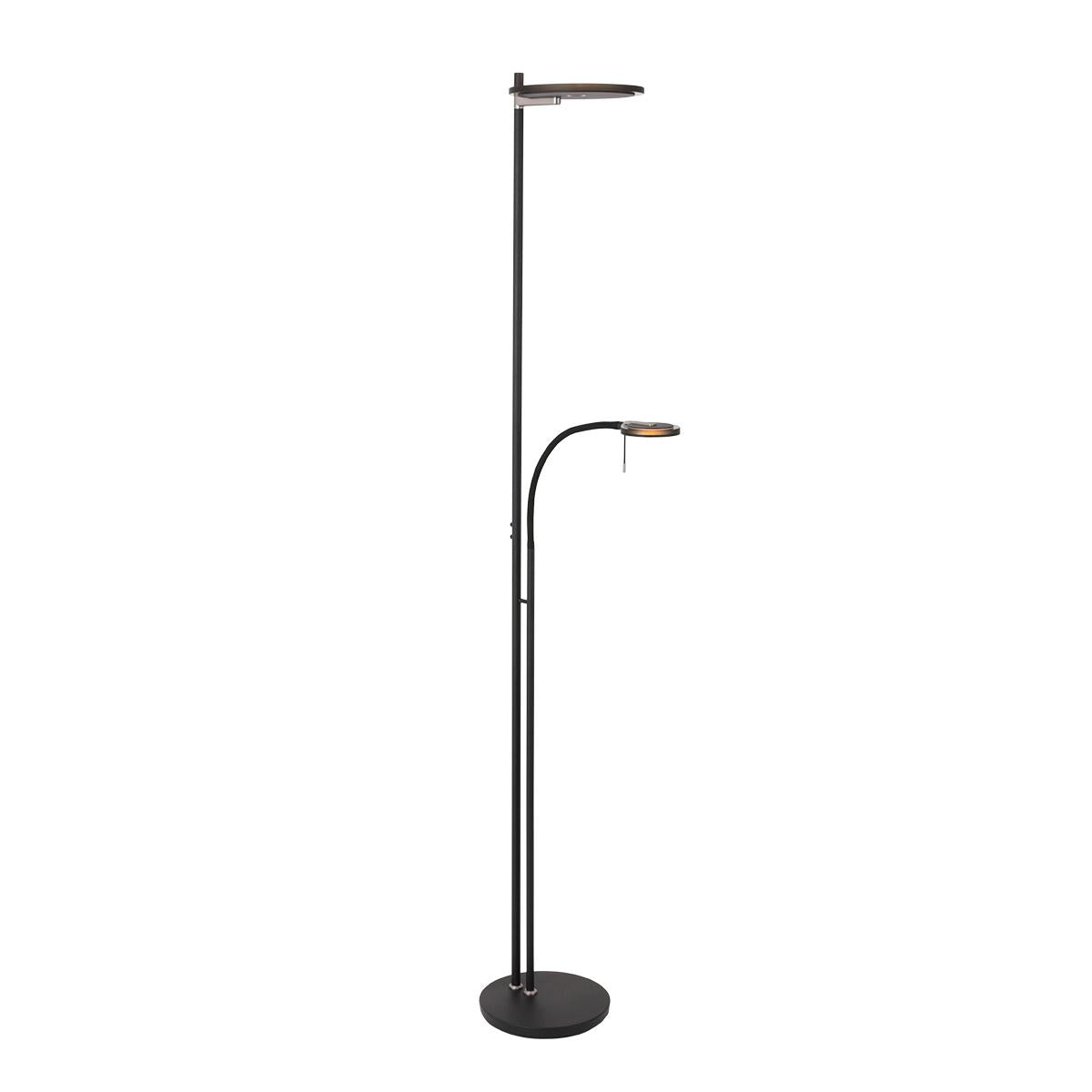 Steinhauer LED-Deckenfluter „Turound“ mit Leseleuchte – modern, flexibel & dimmbar